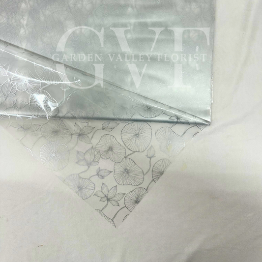 Silver-Floral Frosted Sheets