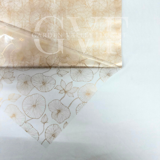 Gold-Floral Frosted Sheet