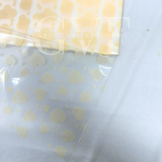 Gold-Heart Frosted Sheet